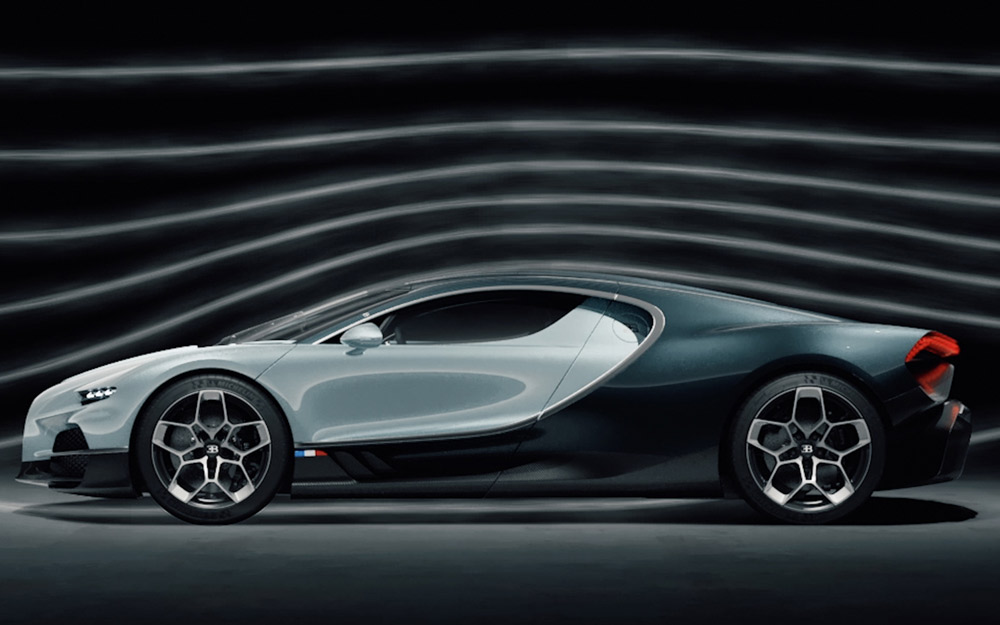 Test dell Aerodinamicita di Bugatti Tourbillon